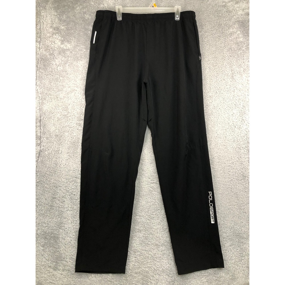 Polo Sport Sweatpants Men 36x32 Black Thermo Vent Training Athletic